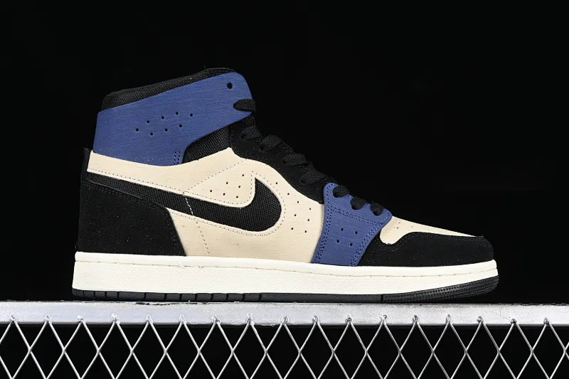 All categories Air Jordan Jordan series basketball shoes Air Jordan 1 High Air Jordan 1 Zoom CMFT AJ1 Joe 1 gray blue black hook high top basketball shoes DV1305-104